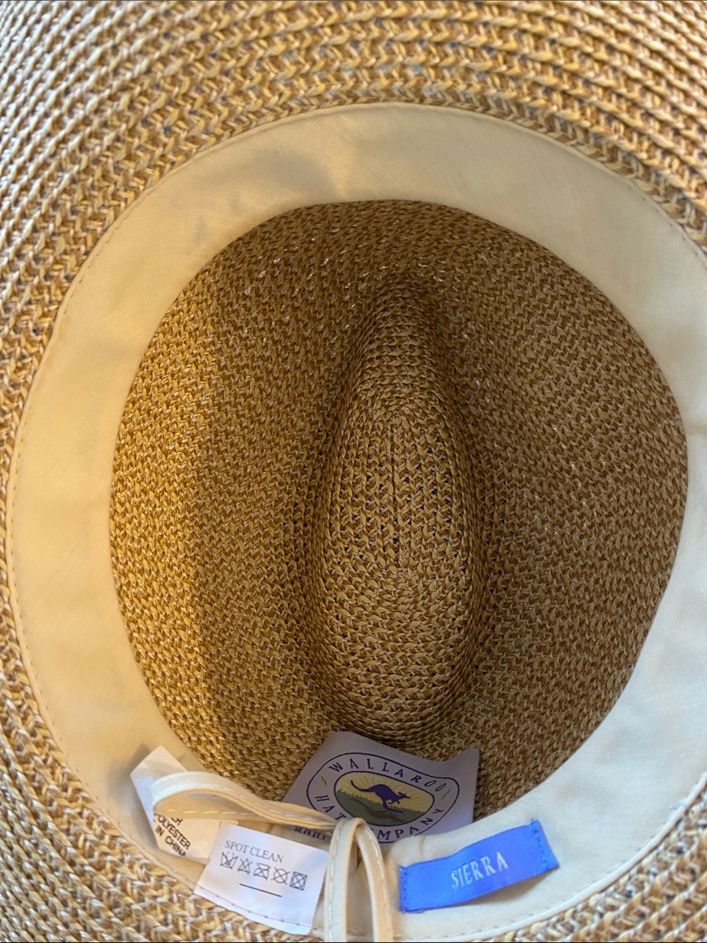 Wallaroo Hat Company Women’s Sierra Raffia Straw Sun Hat, Wide Brim - Picture 6 of 8